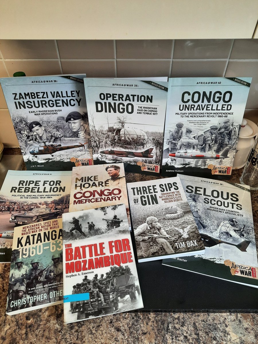 RalphBuick44's tweet photo. A dip into my family & friends past... #tia #Congo #rhodesia #Zimbabwe #Mozambique #helionbooks #mercenaries #selousscouts #civilwar #Mozambique fantastic books by @Helionbooks my favourite publisher by a long mile. Not afraid to publish niche history. https://t.co/ABXNMwdaL5