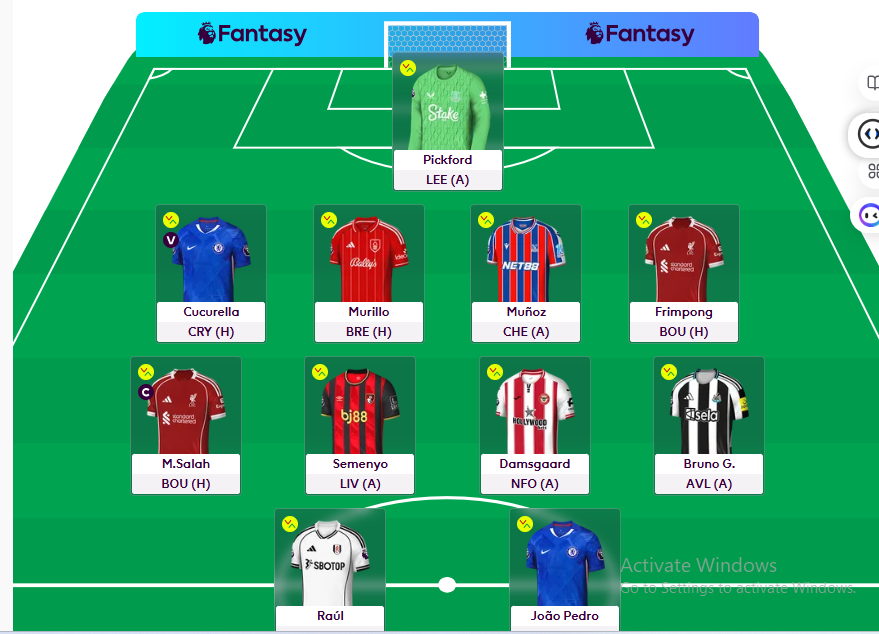 DaimuManafi's tweet photo. Niambie kwa kikosi hiki napata pointi ngapi wiki hii?
#PremierLeague #PLFantasy #FantasyLeague https://t.co/tLpv9VUKqV