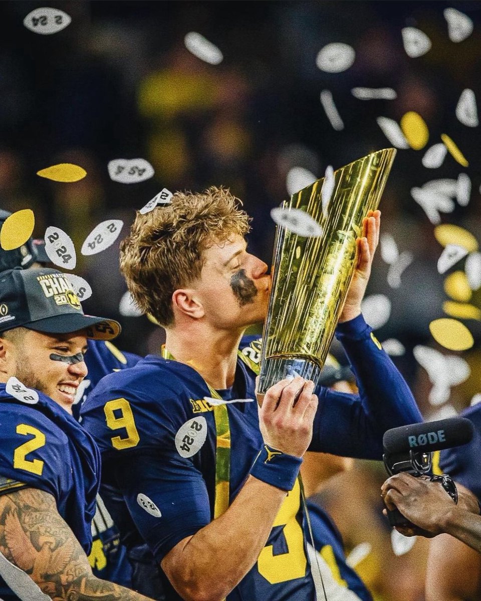 UofmUpdates247's tweet image. Michigan Football 2023:

• 15-0 
• B1G Champions 
• Rose Bowl Champions
• National Champions
• ZERO Asterisks