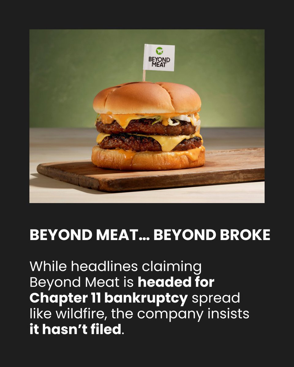Beyond Meat..... Beyond BROKE!
How did they go from "healthier way to eat meat" to "bankrupt"?