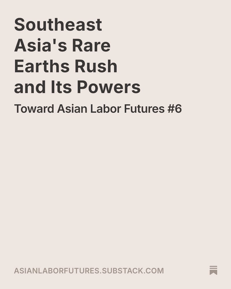I’m so excited to share my recently launched Substack Asian Labor Futures!

These are some of the highlights!!

asianlaborfutures.substack.com