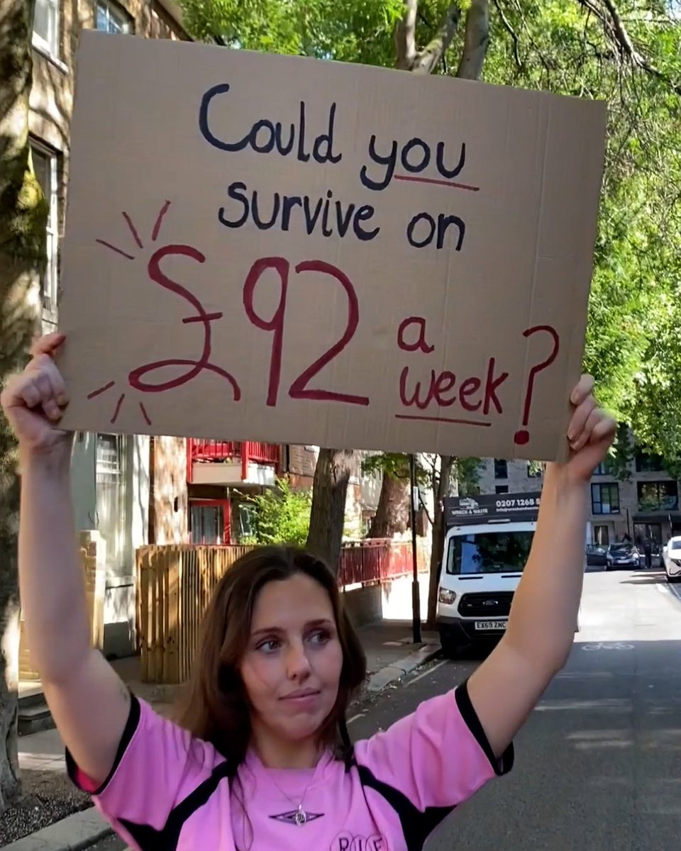 The basic rate of Universal Credit is JUST £92 a week.

It's not enough to cover the essentials everyone needs to survive, like food, bills, and toiletries.