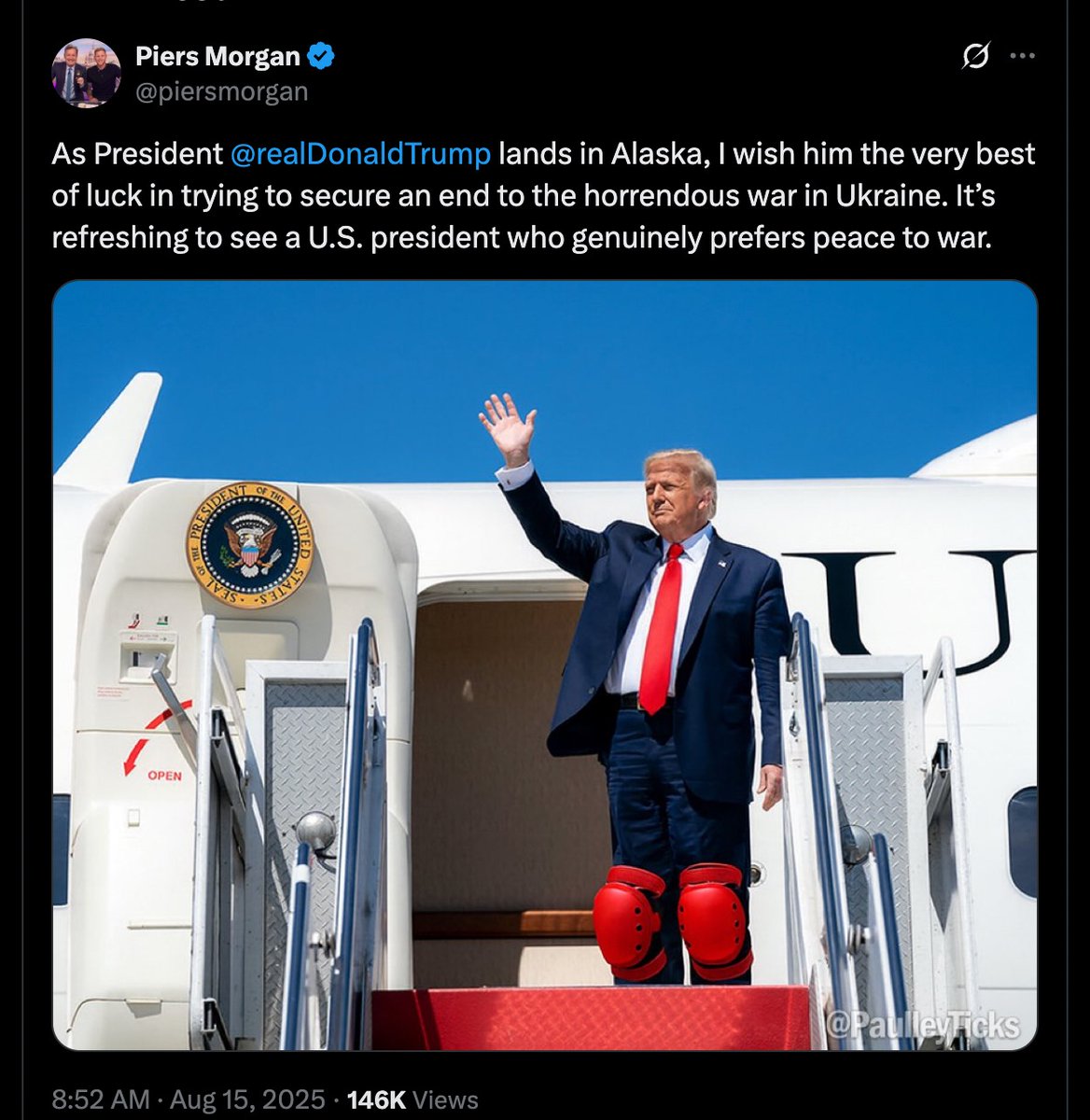 What happened here <a href="/piersmorgan/">Piers Morgan</a> ? This post was quickly deleted.