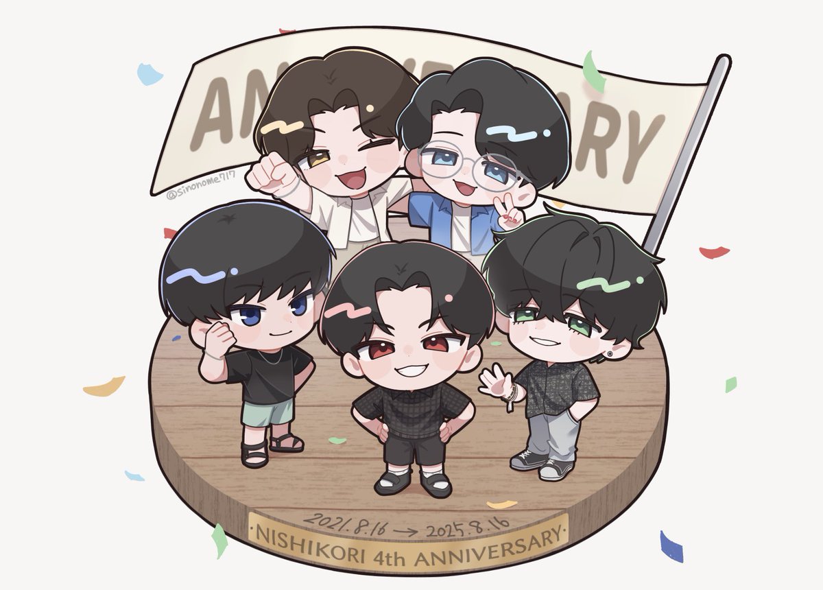㊗️4️⃣㊗️
#ニシコリ4周年
#ニシコリアート