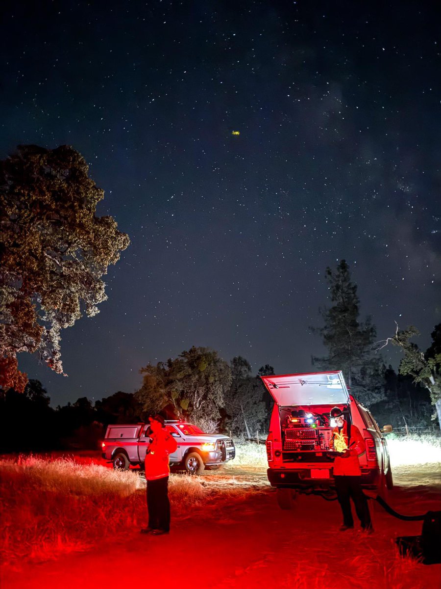 CAL FIRE NEU conducting UAS Operations on the Ponderosa incident. UAS (Unmanned Aerial Systems), are one of many tools CAL FIRE uses to map hot spots using thermal cameras, fire perimeters, and gather Incident intel that is used to aid ground resources in suppression and planning