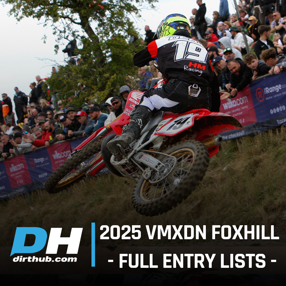 🔥 STACKED... With less than a week to go until the 2025 edition of VMXdN Foxhill cast your eyes over the Full Entry lists ➡  tinyurl.com/5n8a3b3d

📸 Dave Rich

#mx #motocross #moto #motox #vmxdnfoxhill #vmxdn #dirthubuk #2strokes #BritishMotocross