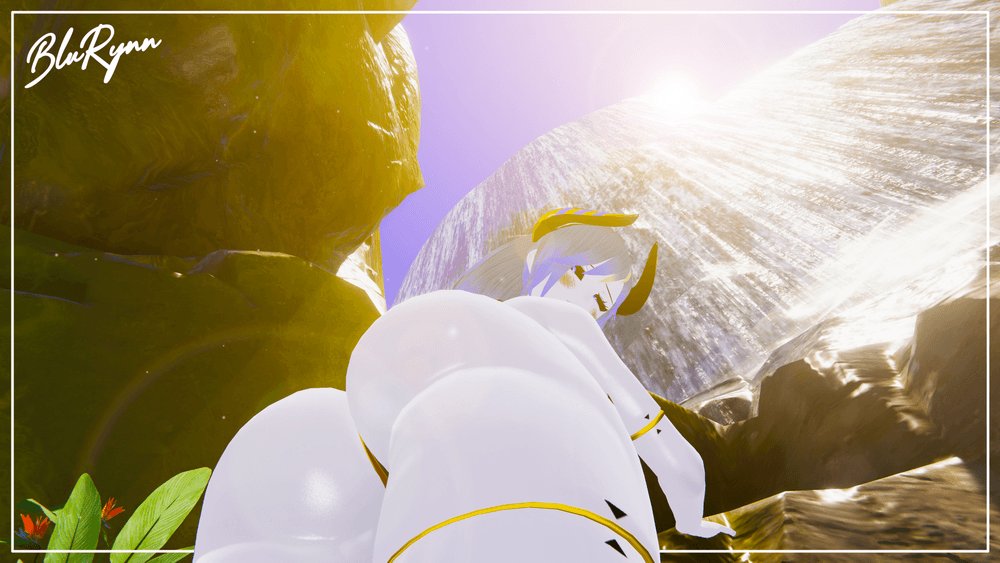 The waterfall is quite refreshing in this summer heat!

#VR #VRC #VRChat #VRChatPhotography #VTuber #VStreamer #Lewdtuber