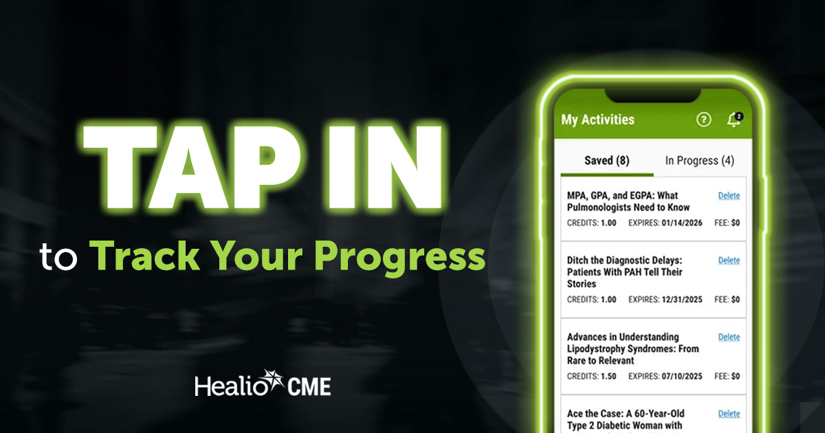 Ditch the paper trail 📄 The Healio CME app helps you stay organized and ahead! 

Credits, certificates, reminders, all in one place.
Download now: bit.ly/3IEvOtf