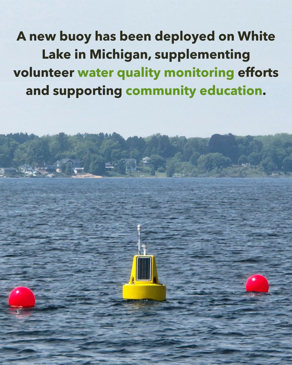 The twin towns of Whitehall and Montague, which nestle on White Lake’s shore, have shared a close connection with the lake since their foundation, which is manifesting itself today in environmental protection.

Learn more ➡️ fondriest.com/news/new-buoy-…

PC: Jim DeBoer.