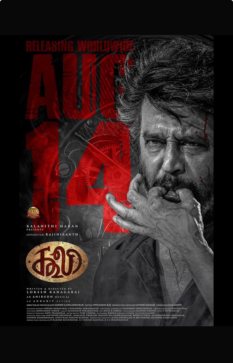 $1M CLUB: PREVIEW THURSDAY

1. WEAPONS ($4M)
1. COOLIE ($4M)
3. FREAKIER FRIDAY ($2.1M)
4. FANTASTIC 4 ($1.5M)
5. WAR 2 ($1.4M)
6. NOBODY 2 ($1.2M)
7. BAD GUYS 2 ($1.1M)

Yes, COOLIE.