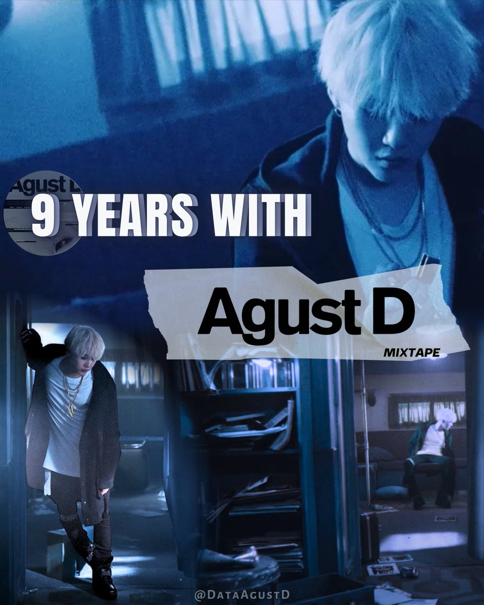 DataAgustD's tweet image. Happy 9th Anniversary to #AgustD’s debut mixtape “AGUST D”! 👑🎉

A fearless, self-titled masterpiece that introduced the most iconic alter ego — with raw, fearless honesty and unmatched storytelling. 🔥

#9YearsWithAGUSTD
LONG LIVE AGUST D
#AgustD9주년
#SUGA #슈가 #BTSSUGA…