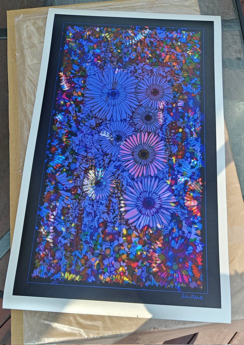Andrew Mitchell (@uncut_hems) on Twitter photo Just got back from my cracked printer in Virginia. This is just insane...
A print from my series Flowers of Alfiren, for my dear friend <a href="/0xAnimatedNFT/">Animated.6529</a> 🌼.
Created with code using p5.js. Just got back from my cracked printer in Virginia. This is just insane...
A print from my series Flowers of Alfiren, for my dear friend <a href="/0xAnimatedNFT/">Animated.6529</a> 🌼.
Created with code using p5.js.