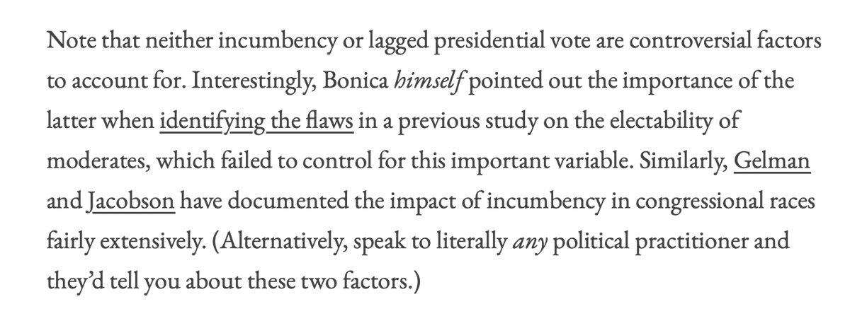 Solid piece. I don't really understand <a href="/JakeMGrumbach/">Jake M. Grumbach</a> and Bonica's case for rejecting lagged presidential vote as an adjustment, particularly given that the latter considered it a key variable in a different context