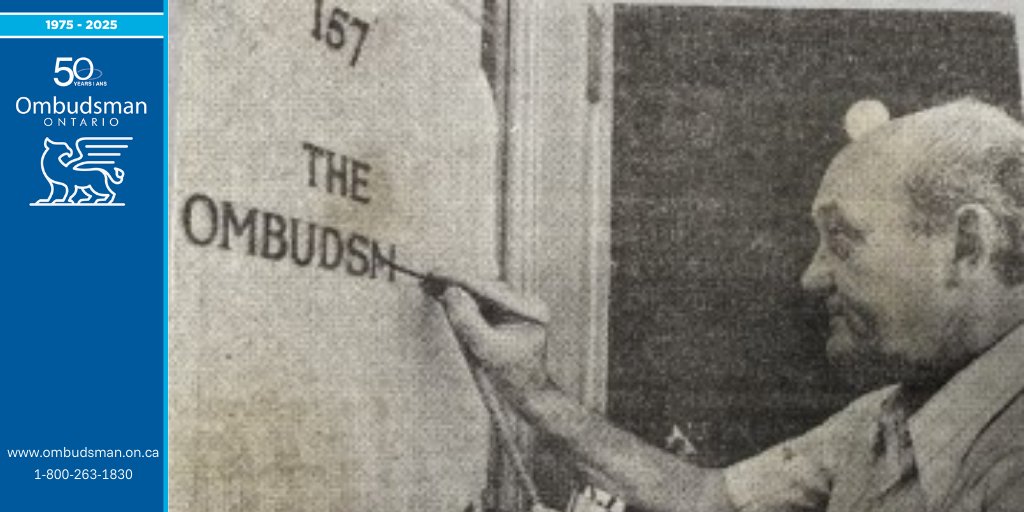 Ontario Ombudsman (@ont_ombudsman) on Twitter photo 50 YEARS AGO TODAY: Queen’s Park prepares for the arrival of Ontario’s first Ombudsman in this Toronto Sun photo from August 15, 1975. Cases were already coming in, although we didn’t officially open our doors until October. We’ve been here to help ever since! 50 YEARS AGO TODAY: Queen’s Park prepares for the arrival of Ontario’s first Ombudsman in this Toronto Sun photo from August 15, 1975. Cases were already coming in, although we didn’t officially open our doors until October. We’ve been here to help ever since!