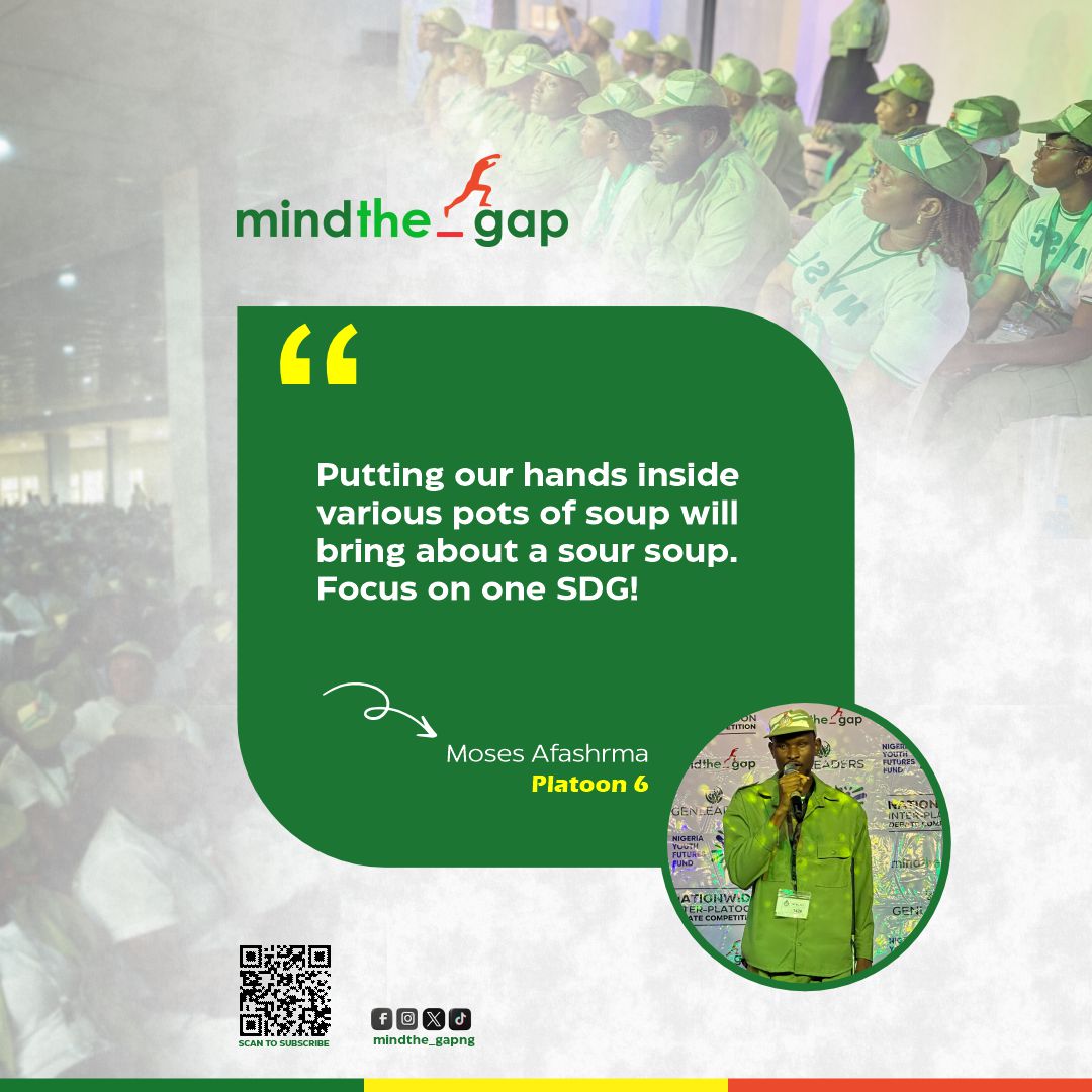 MindThe_GapNG's tweet photo. Inspiring and action driven quotes from our Debaters!

#Mindthe_Gapng #InterplatoonDebate #AgainstAllOdds #SDGs #IYD2025 https://t.co/U6pWLR2JeM