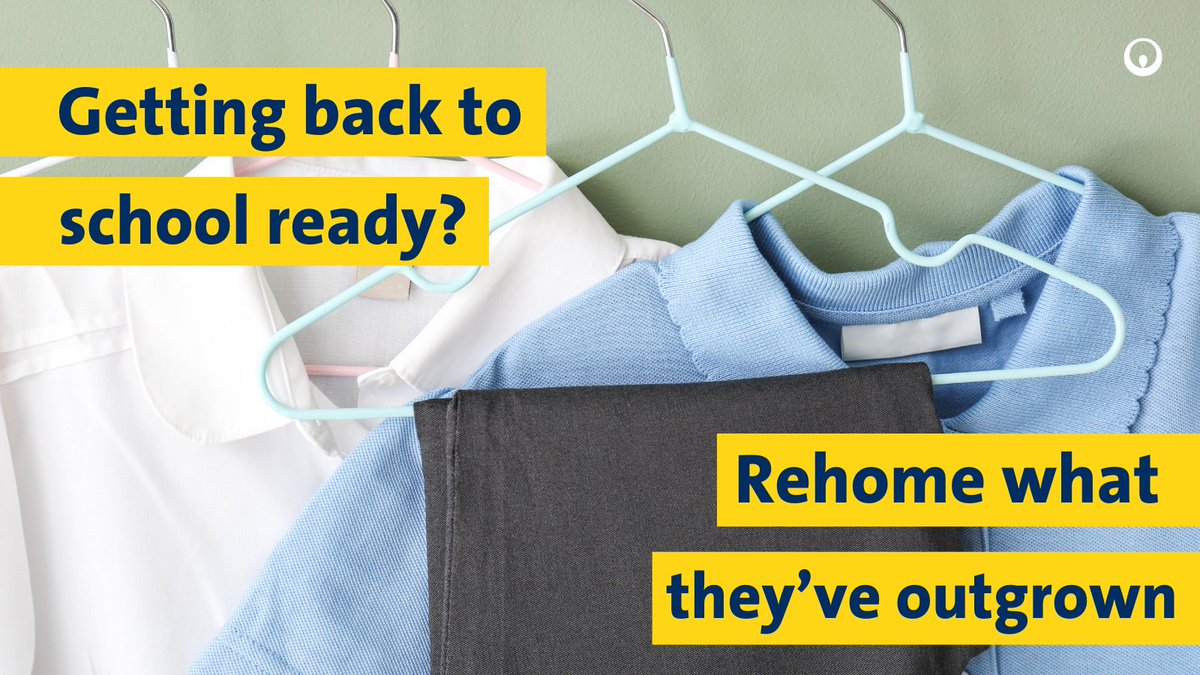 Have your kids outgrown their uniform? Give it a second life!

Check whether your school offers a take-back scheme, or if it’s not suitable to be passed on, find out where you can recycle clothing in your local area here → recyclenow.com/recycle-an-item