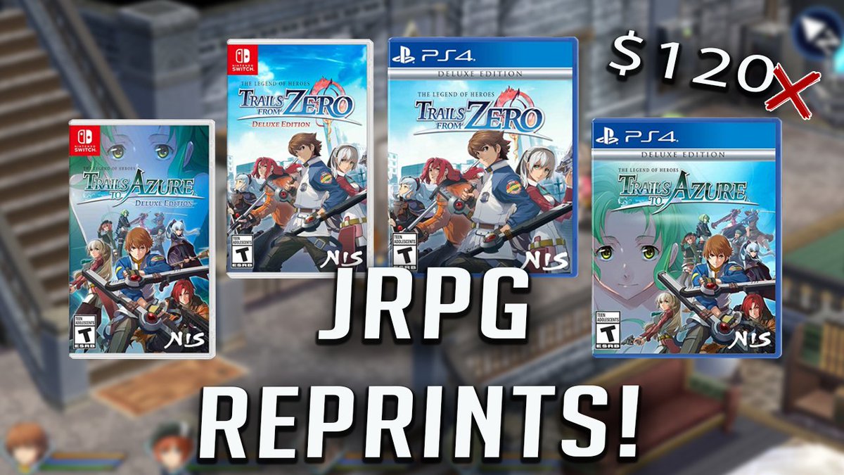 VGP are reprinting Trails to Azure on Switch &amp; PS4!

Here: videogamesplus.ca/G8DCX1  

Watch for details: youtube.com/watch?v=iZcFiA…