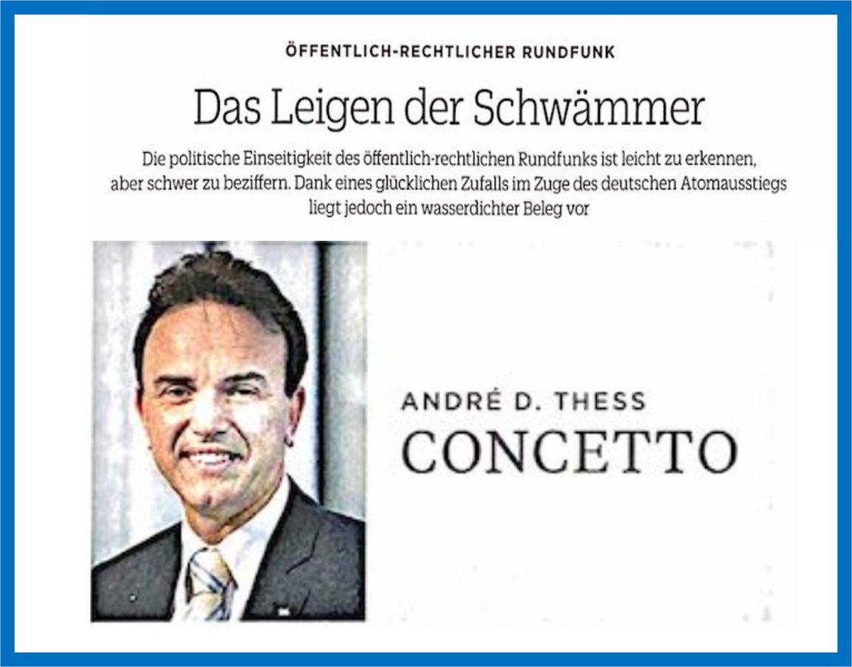 André D. Thess (@andrethess) on Twitter photo Lesen Sie im aktuellen Print-Magazin von
<a href="/TichysEinblick/">Tichys Einblick</a>
tichy-magazin.de/Tichys-Einblic…
das Ergebnis meiner qualitätskontrollierten randomisierten Doppelblindstudie über die Ausgewogenheit der Berichterstattung im öffentlich-rechtlichen Rundfunk. Lesen Sie im aktuellen Print-Magazin von
<a href="/TichysEinblick/">Tichys Einblick</a>
tichy-magazin.de/Tichys-Einblic…
das Ergebnis meiner qualitätskontrollierten randomisierten Doppelblindstudie über die Ausgewogenheit der Berichterstattung im öffentlich-rechtlichen Rundfunk.