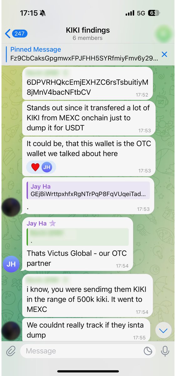 4. About the OTC deals. ⁠Since I believed every word and got manipulated into doing KYC with the OTC company that you brought in, as you refused to personally get attached to it, I know that you were selling tokens with discount through them (depositing on MEXC). The problem is,