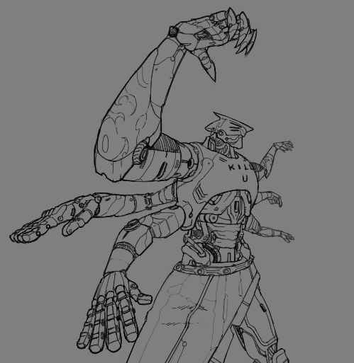 Azzouart's tweet photo. #Overwatch2 inspired omnic design https://t.co/uTj64DM6Df