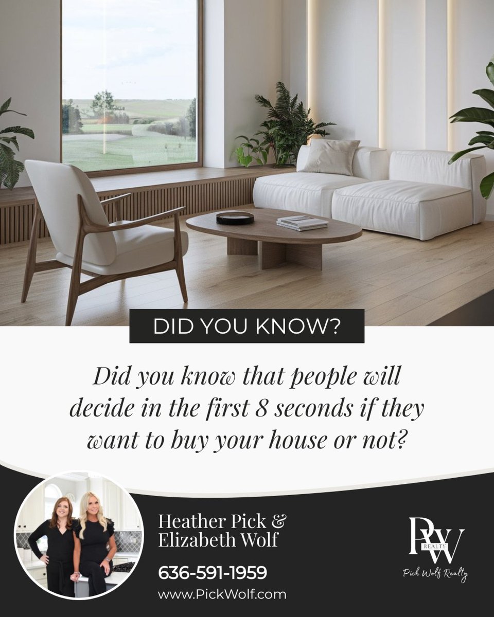 pickwolfrealty's tweet photo. If you’re selling or currently on the market, try this:

✅ Prepare your home as if for a showing.
✅ Take a short drive to reset your perspective.
✅ Return and view your home as a buyer—step out, walk to the door, and notice what stands out in those first 8 seconds. https://t.co/2KELvHq9BP