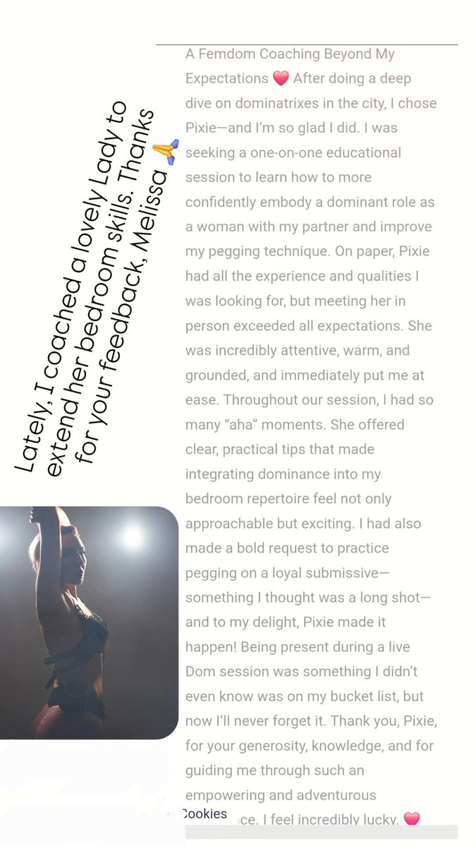 Pixie Pee Magic 👑 BER April24/29/30 (@pixiepeemagic) on Twitter photo A coaching for your bedroom skills 😇
#femdom #coaching A coaching for your bedroom skills 😇
#femdom #coaching