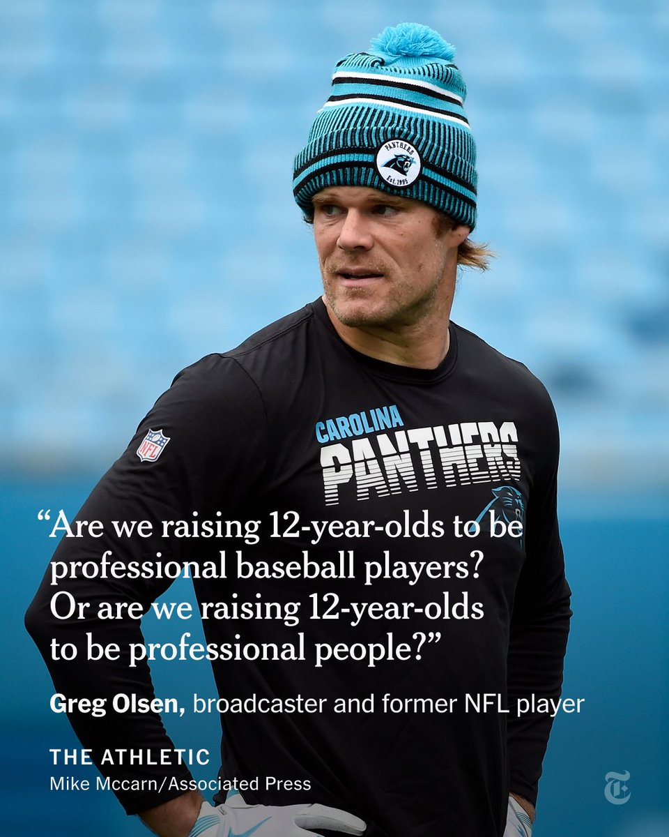 From <a href="/TheAthletic/">The Athletic</a>: How soon is too soon for children to start specializing in a particular sport?

One former NFL player-turned broadcaster thinks it's one of the biggest issues facing youth sports.
nyti.ms/4fzlAXq