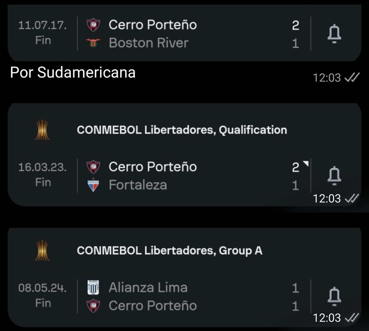 Cerro Porteño bajo el arbitraje de Jesús Valenzuela tuvo:

2 victorias: Boston river en 2017  y Fortaleza en 2023.

1 empate: Alianza Lima en el 2024

O derrotas.

#CerroPorteño 🔵🔴