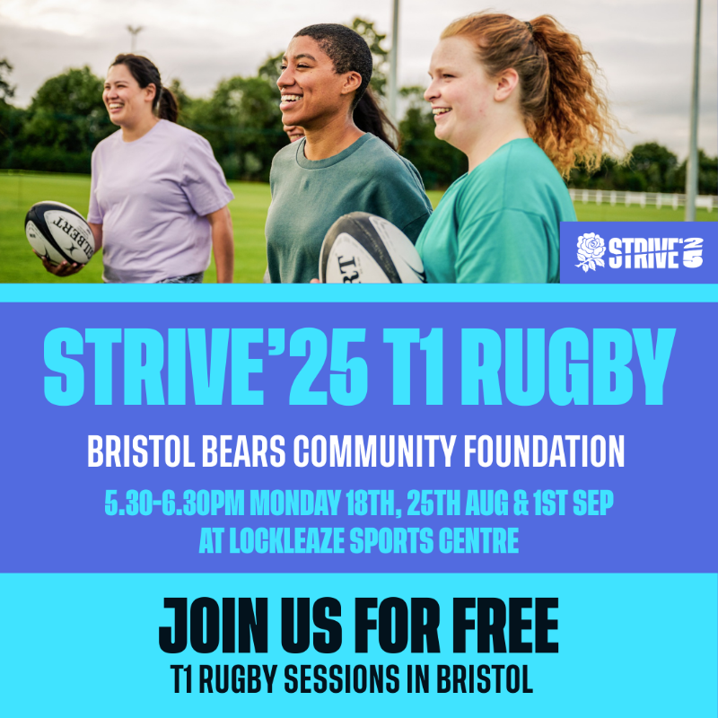 BrisBearsFound's tweet photo. Our next #Strive25 session is on Monday!

🙅‍♀️ Exciting non-contact T1 Rugby
🏃‍♀️ Open to women +16 of all fitness levels
📍 @LockleazeSport from 5.30-6.30pm
🏉 Inclusive, supportive and lots of fun

Come along and join in for 𝗙𝗥𝗘𝗘!