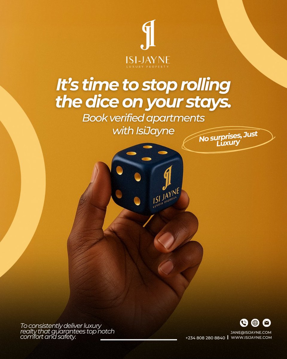 IsijayneLuxury's tweet photo. Too many people settle for shortlets that don’t meet expectations. At IsiJayne, we take the guesswork out of your stay.

Our apartments are fully verified, well-maintained, and designed for comfort. 

Book with IsiJayne today, no surprises, just luxury. https://t.co/HyzePjuReV