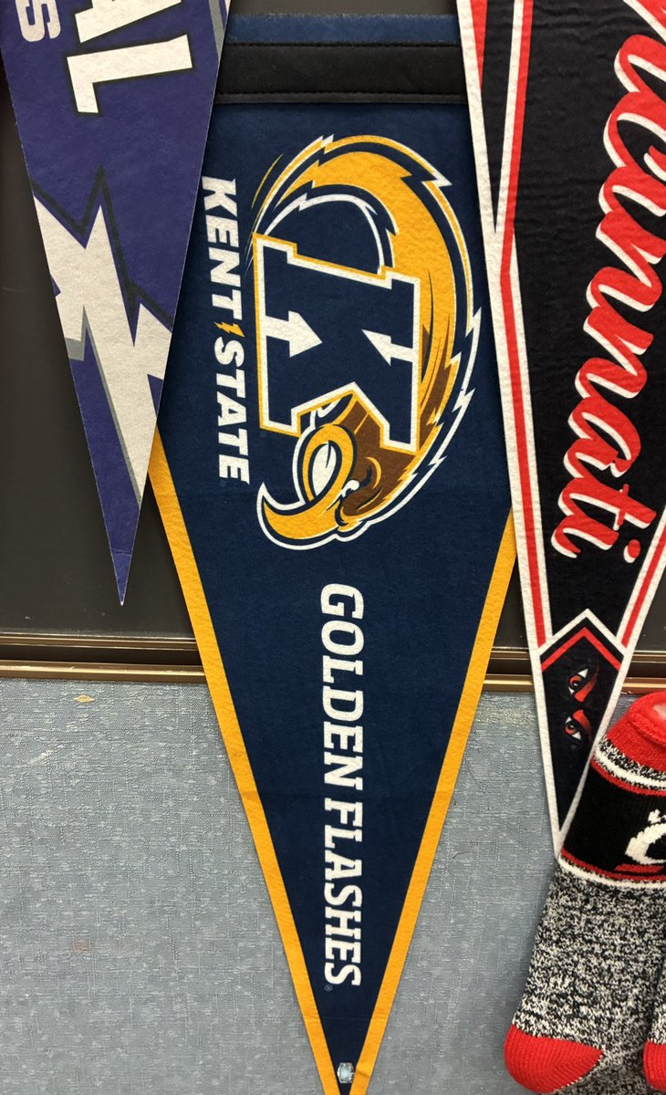 As we kick off a new school year I want to remind my recent grads to get me a pennant to put on my wall. This is my favorite part of my classroom. Congrats to Shaun as he starts at Kent State next week. You will be amazing!