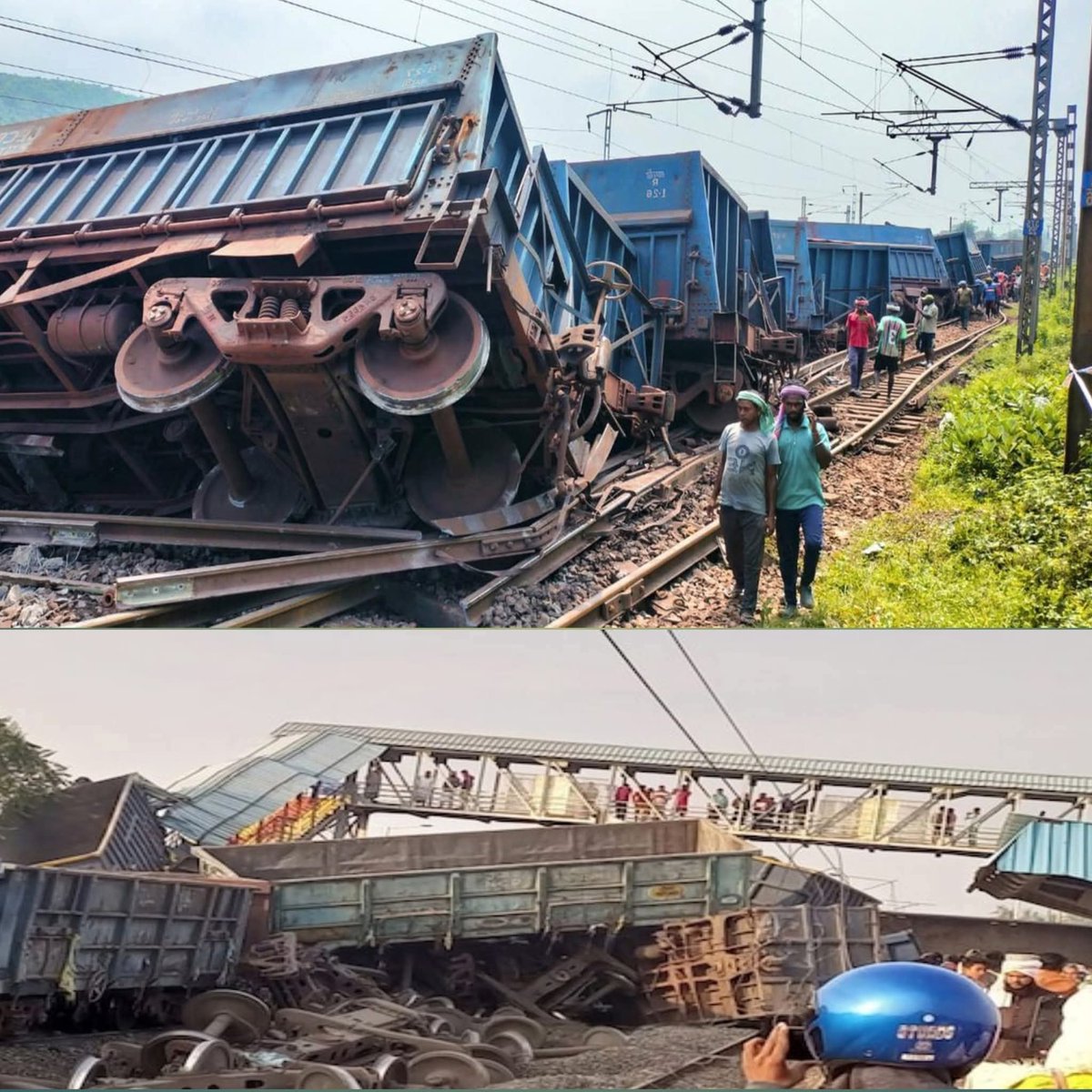 झारखंड में मालगाड़ी पटरी से उतरी