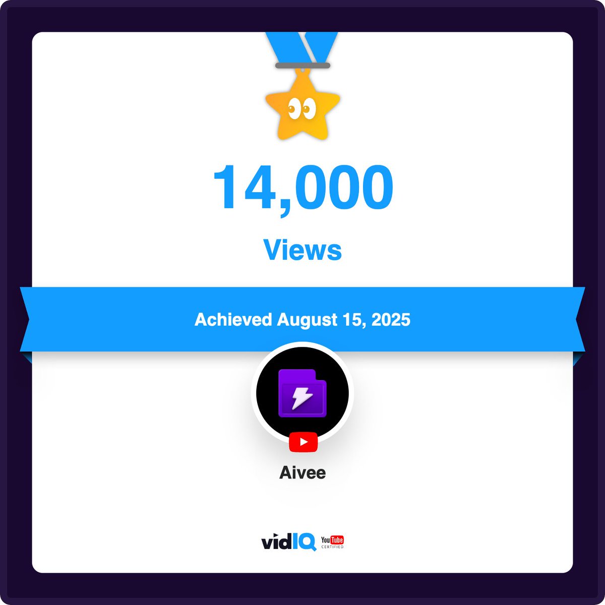 Yup, we have a YouTube channel — and we just hit 14,000 views! Woohoo 🎉
Huge thanks to <a href="/vidIQ/">vidIQ</a> for helping us optimize our posts 💜