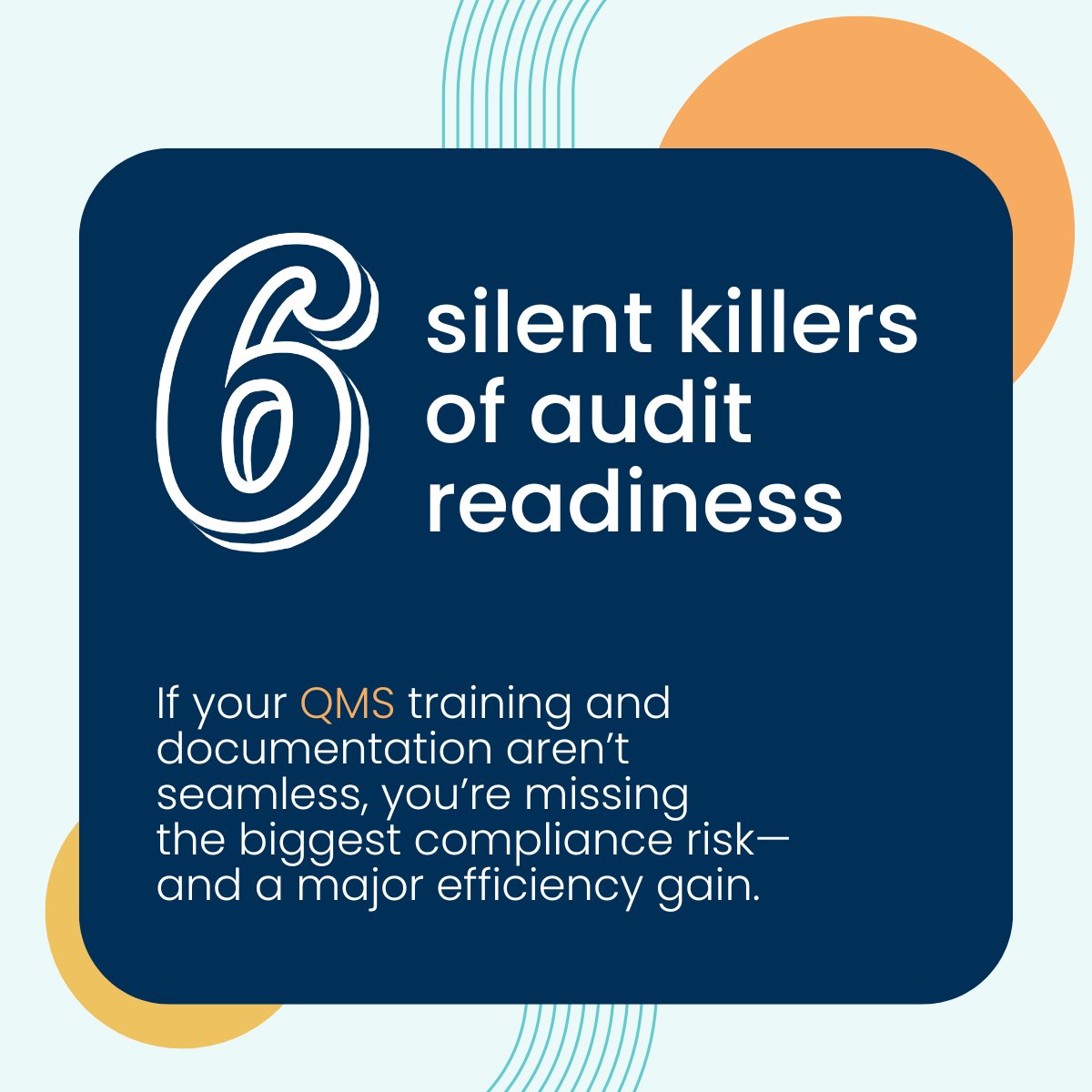 Why most QMS training fails:

1 Docs don’t trigger training
2 Manual tracking = audit risk
3 Siloed modules
4 Training lags behind updates
5 Doesn’t scale with growth
6 No traceability when it counts

Fix the structure, not just the workflow with Propel &gt;&gt; eng7e.seismic.com/i/JYdagDog___u…