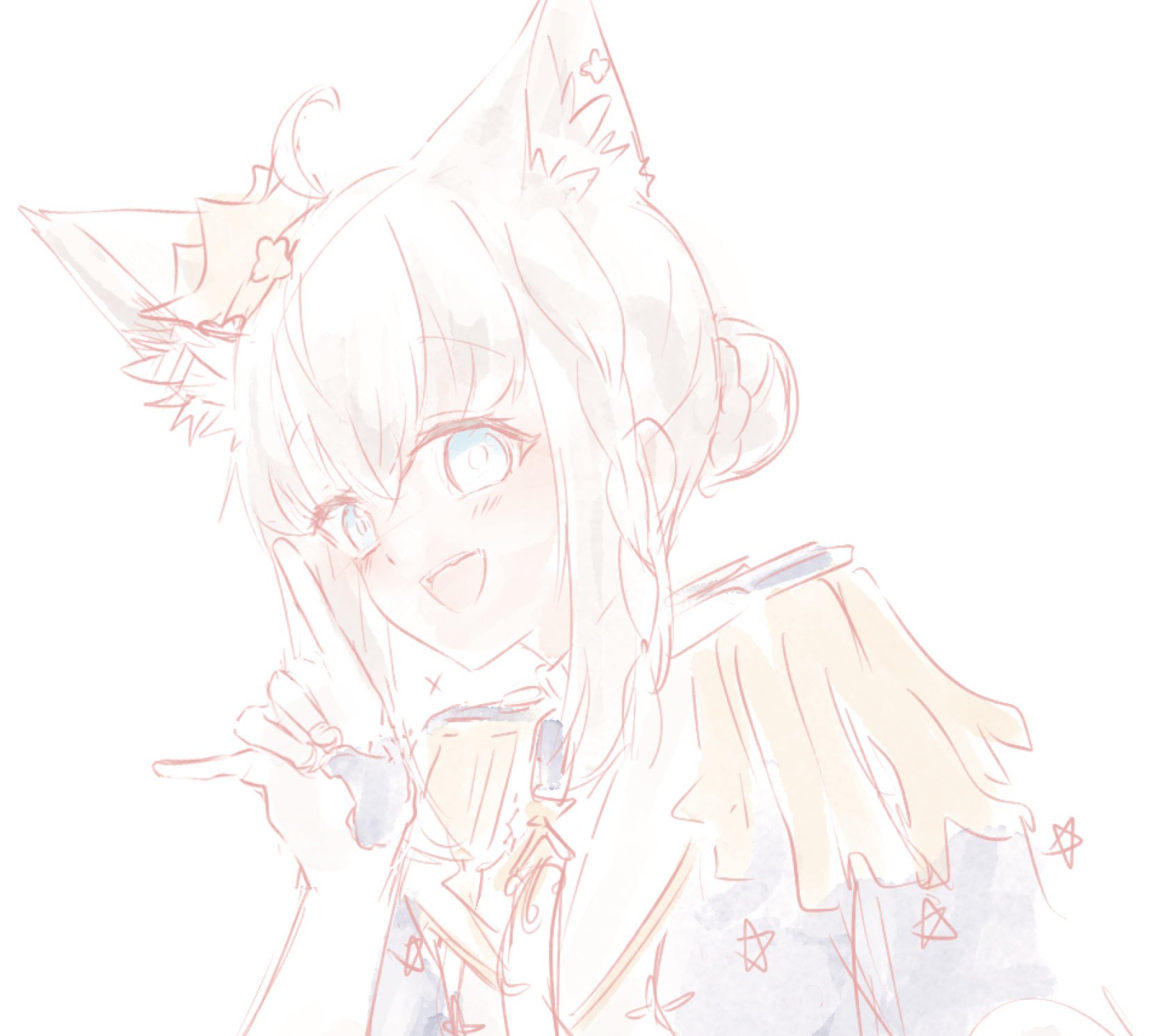 今年ラス2❗️手作額付き銅版画　title「ひらめきニャンコ」 今年ラス2❗️手作額付き銅版画 title「ひらめきニャンコ」 今年