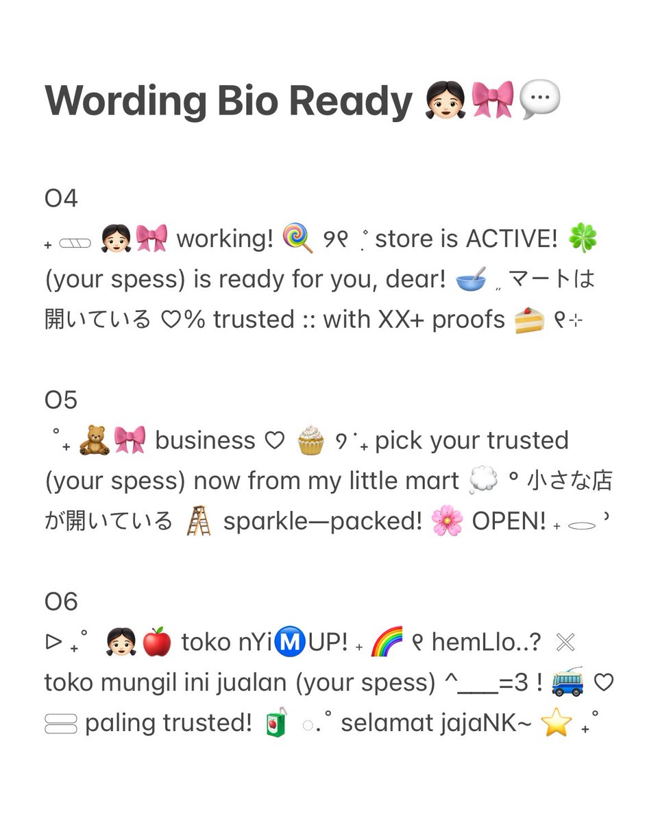 help repost pwease? thanku! 💭

👧🏻🎀 aurora kembali restock 6 wording bio ready stock rs for BA~ 🍭 bungkus dengan harga 3.500 / each sajeu! 🥣 yuk jajank sekarang..! 🍀🖐🏻

#zonauang