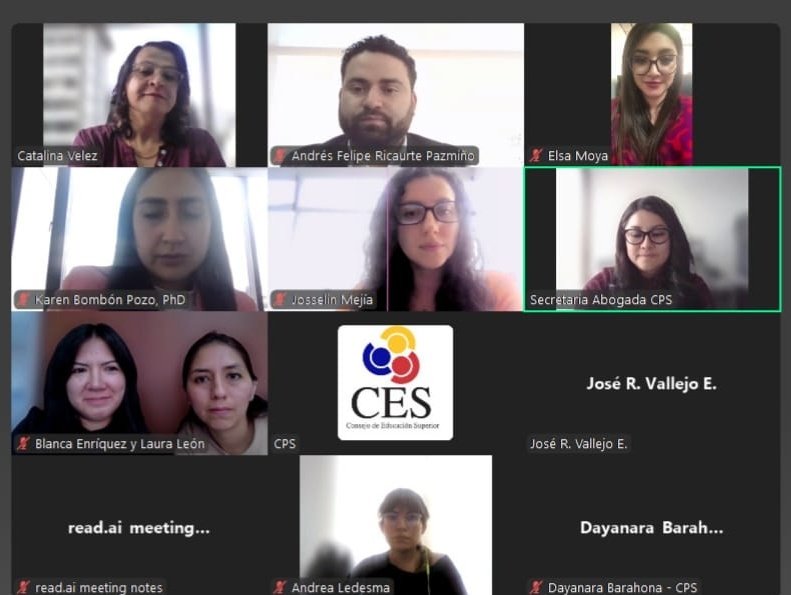CES (@ces_ec) on Twitter photo ➡️ Catalina Vélez, presidenta de la CPS, presidió la 22ª Sesión Ordinaria. Participaron Elsa Moya de <a href="/EduSuperiorEc/">Senescyt</a> y Karen Bombón de <a href="/Educacion_Ec/">Ministerio de Educación del Ecuador</a>. Se conocieron informes de cumplimiento de requisitos, ajustes curriculares, ampliaciones de oferta académica, entre otros trámites. ➡️ Catalina Vélez, presidenta de la CPS, presidió la 22ª Sesión Ordinaria. Participaron Elsa Moya de <a href="/EduSuperiorEc/">Senescyt</a> y Karen Bombón de <a href="/Educacion_Ec/">Ministerio de Educación del Ecuador</a>. Se conocieron informes de cumplimiento de requisitos, ajustes curriculares, ampliaciones de oferta académica, entre otros trámites.