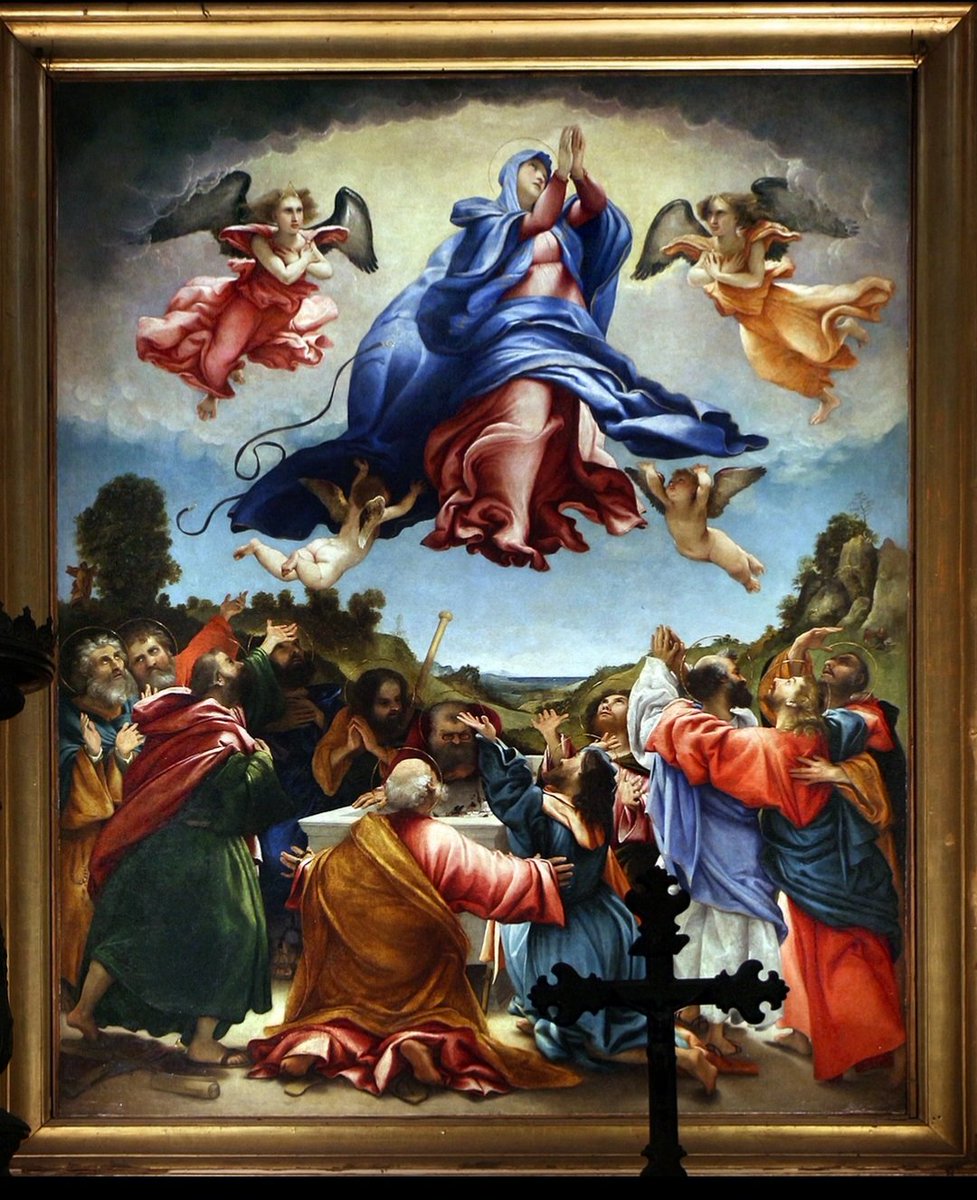 ginadibee's tweet photo. #SantaMariaAssunta
#AssumptionOfMary
Lorenzo Lotto c. 1527 

Chiesa di Santa Maria Assunta, Celana https://t.co/15T0Ip5UDe