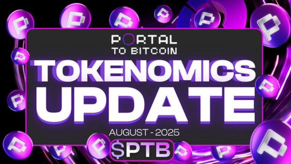 WEB3 EDWIN (@web3edwin) on Twitter photo Tokenomics update!
$PTB is the heart of Portal to Bitcoin — fueling our network of validators, litenodes, and liquidity providers, and keeping cross-chain swaps smooth and sustainable. Tokenomics update!
$PTB is the heart of Portal to Bitcoin — fueling our network of validators, litenodes, and liquidity providers, and keeping cross-chain swaps smooth and sustainable.