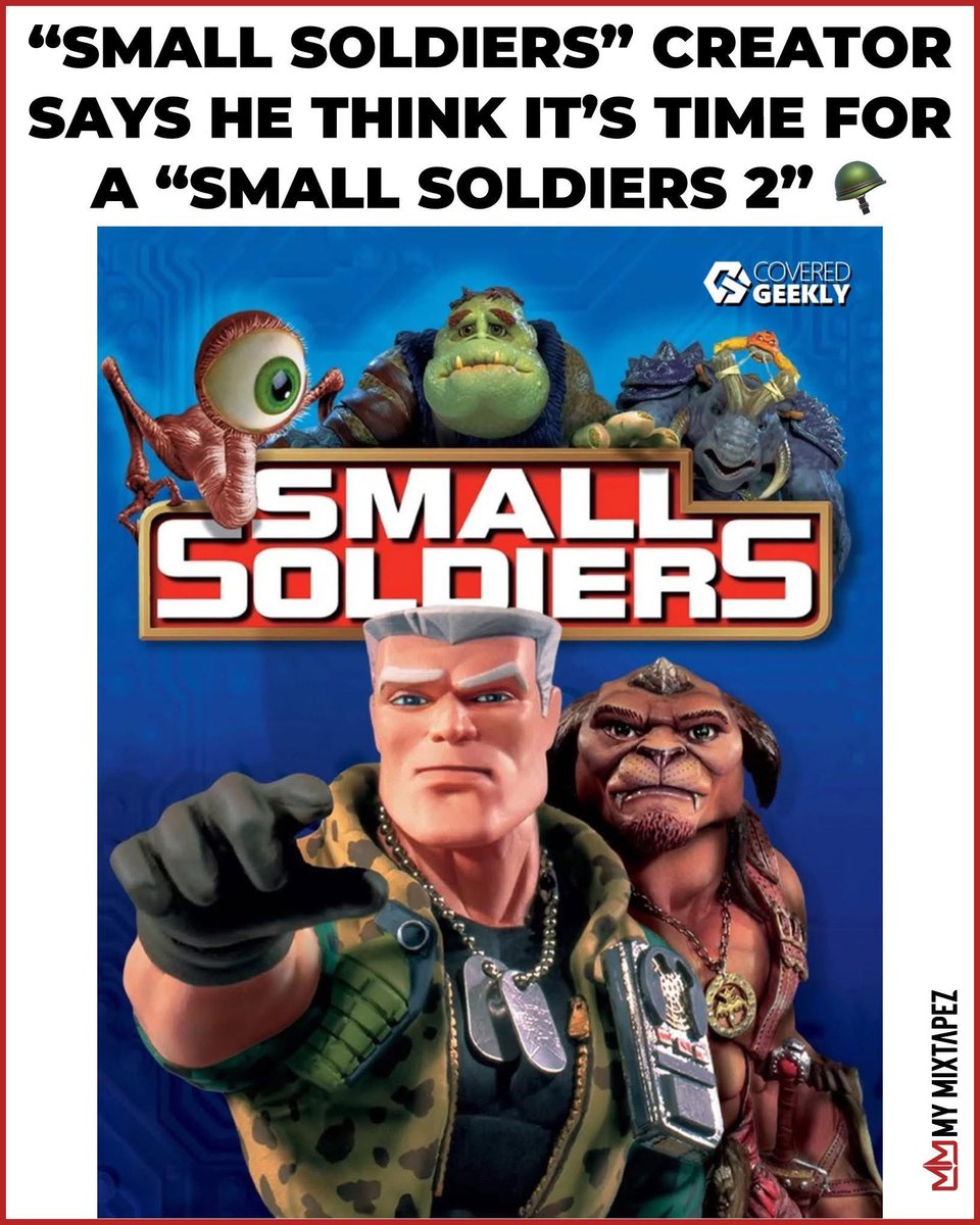 Obso-fucking-lutley THE best Cenima news I’ve heard all year 🫡🇺🇸

#smallsoldiers2