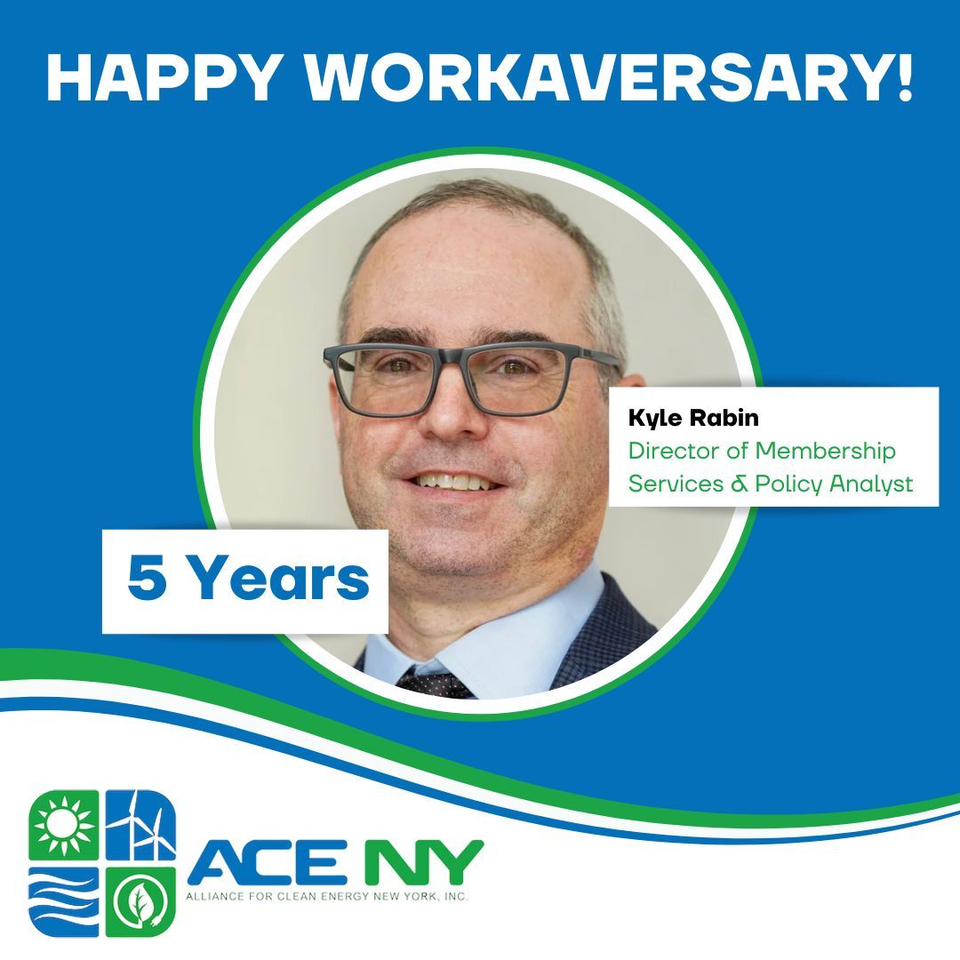 Happy 5 Year Workaversary to our Director of Membership Services &amp; Policy Analyst, Kyle Rabin 🎉