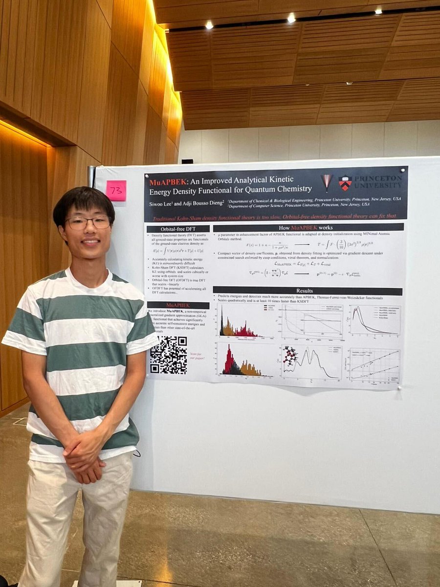 Vertaix_'s tweet photo. Are you at the @acceleration_c Conference in Toronto? Did you catch Siwoo Lee (@Siwoogway) presenting on "MuAPBEK: An Improved Analytical Kinetic Energy Density Functional For Quantum Chemistry"? 🐯#ACConference #Vertaix
Check out the paper here: https://t.co/8tPHMCkDSb https://t.co/IQHKWRW0Mm