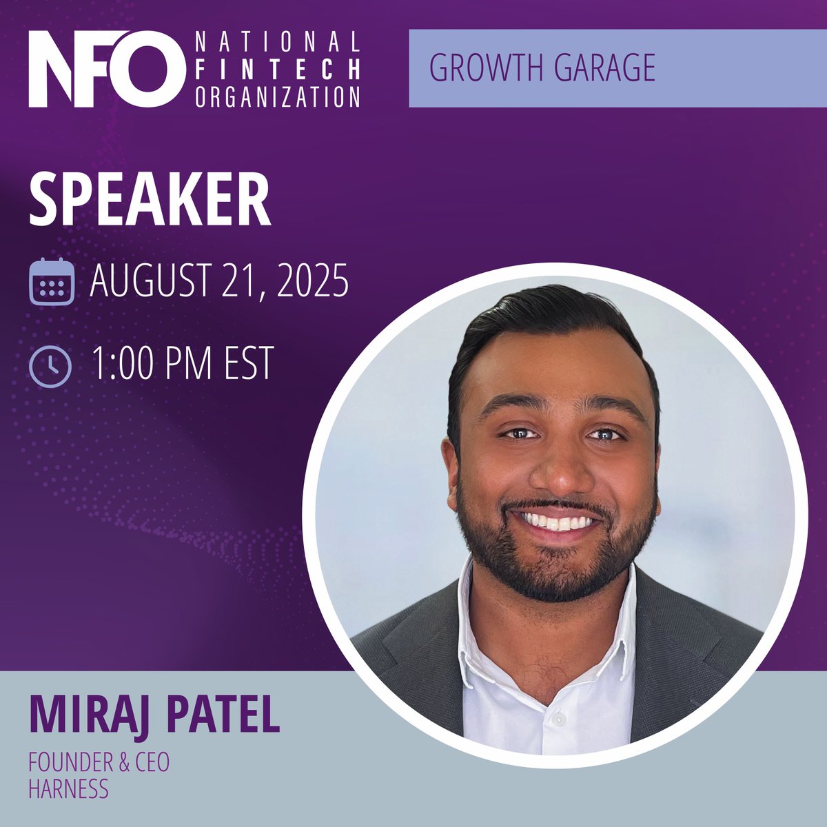 Our upcoming Growth Garage features Miraj Patel, Founder and CEO of Harness. Miraj will share insights on how mission-driven startups are using tech to close gaps in giving, build trust, and scale impact. 

Register now: hubs.ly/Q03CR1Zl0