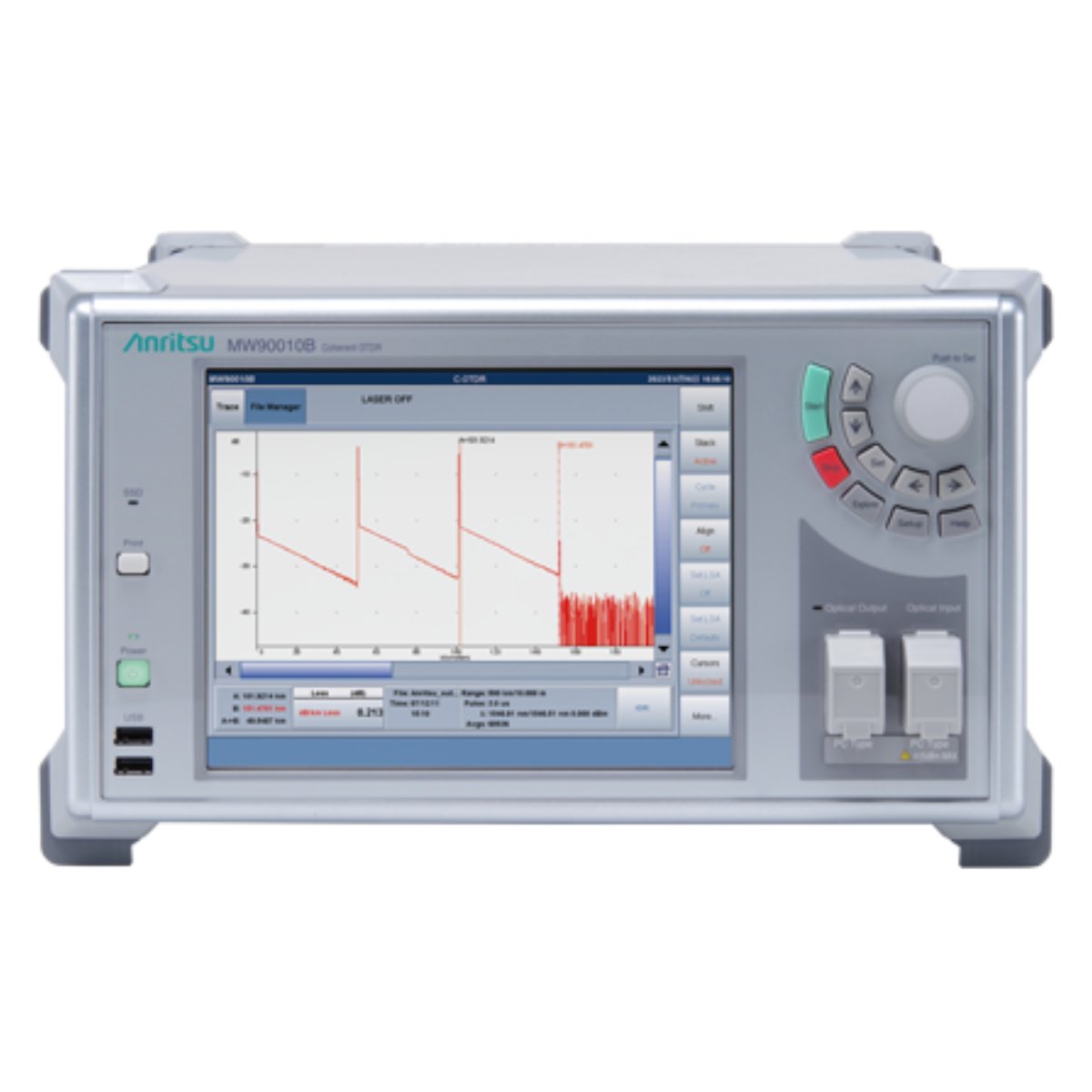 Anritsu's tweet photo. ✔️ Locates faults in submarine cables up to 20,000 km
✔️ Wider wavelength range than previous models
✔️ Built-in tunable light source
✔️ Reduced weight for better portability

Learn more about #Anritsu's MW90010B: https://t.co/gnJPwbd25K

#opticalnetworks #submarinecable #cband https://t.co/doe6oTR7zh