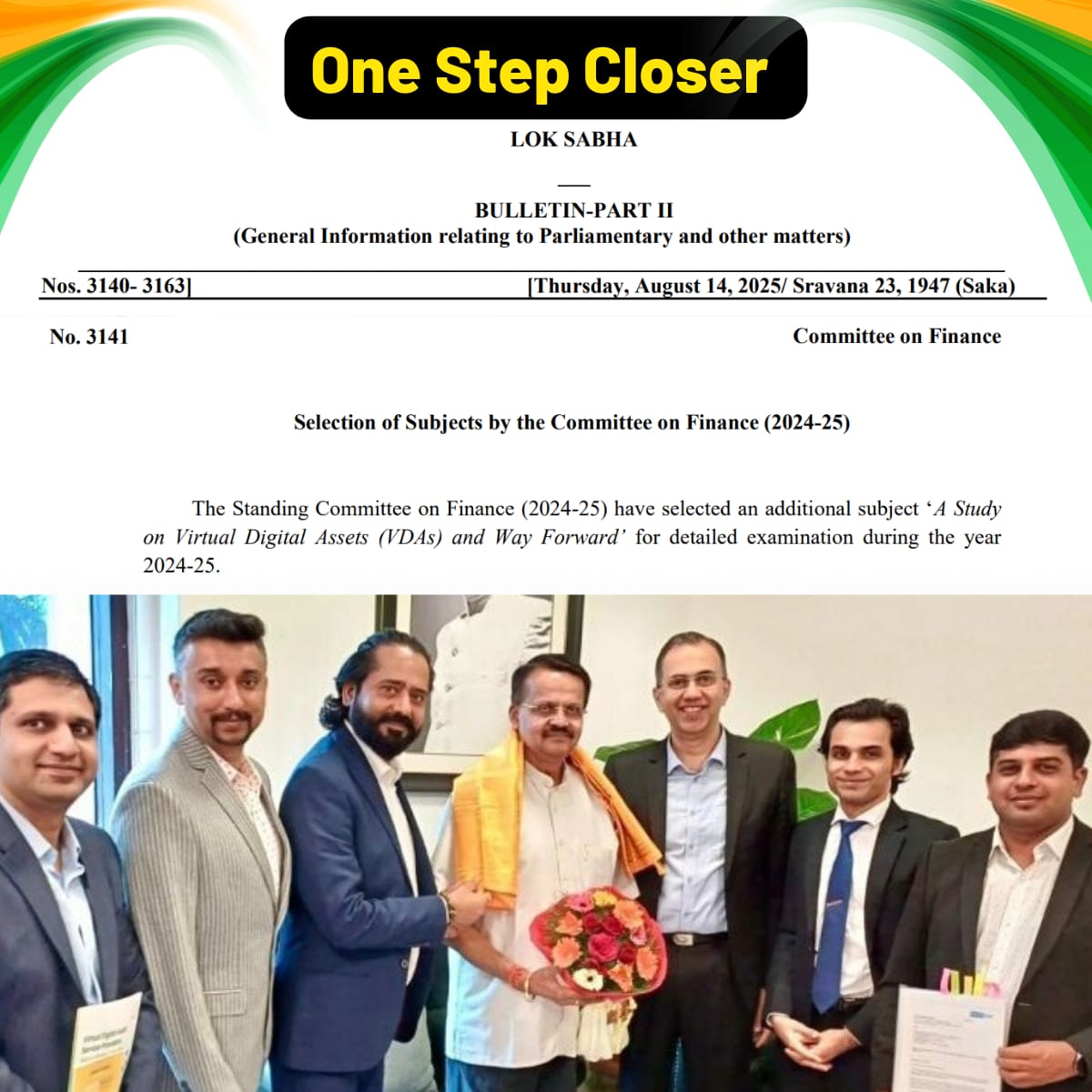 TokenBharat's tweet image. Indian govt finance committe to study virtual digital assets (crypto). One more step closer to adoption.
#india #crypto #VDAs #DigitalAssets #RWAs