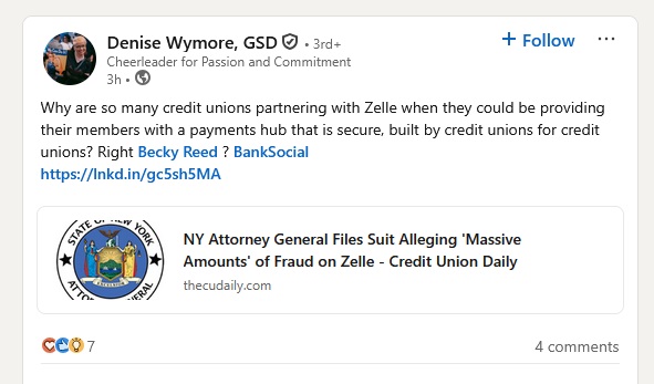 ABCryptoKing's tweet photo. She's so right, #Banksocial is thousand times better than Zelle &amp; Co.
If a bank or credit union books the entire spectrum of #BSL, then Zelle is useless!
Mobile Banking, Crypto, Stocks, Core Banking, Cloud, AI, Payments, Fraud detection, Call center etc..
https://t.co/DbXaSW7Ohw https://t.co/9HIxHCUOVX