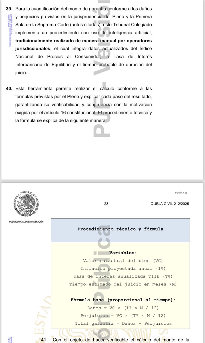 Raquel A Charqueño (@raquelcharq) on Twitter photo Tribunal Colegiado genera promt para la Inteligencia Artificial (IA) basada en tesis de la <a href="/SCJN/">Suprema Corte</a> para cuantificar garantía en suspensión. Establece elementos mínimos para su uso ético y en observancia a los DDHH:
drive.google.com/file/d/18GHR6i… Tribunal Colegiado genera promt para la Inteligencia Artificial (IA) basada en tesis de la <a href="/SCJN/">Suprema Corte</a> para cuantificar garantía en suspensión. Establece elementos mínimos para su uso ético y en observancia a los DDHH:
drive.google.com/file/d/18GHR6i…