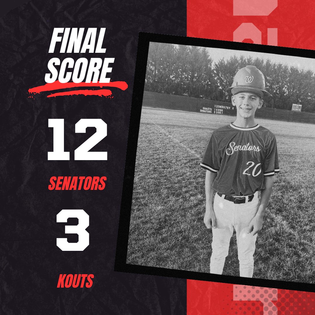Washington Township MS defeats Kouts 12-3

-Easton Shields “Hardhat Player of the Game”: 4.2 IP, 4 H, 3 R, 5 K; 1-4, 3B, 1 RBI
-Eli Hayden: 3-4, 3B
-Bing Schragal: 2-3, 2 2B, 1 RBI
-Kyler Peterson: 2-3, 2 RBI, 1 CS