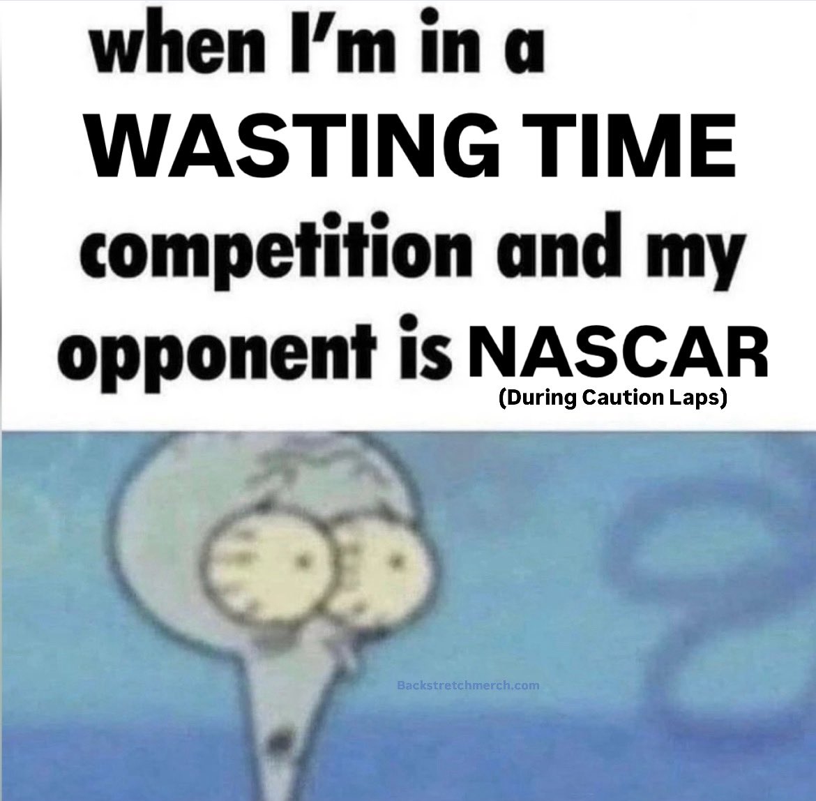 Nothing better than caution laps during a #NASCAR race…