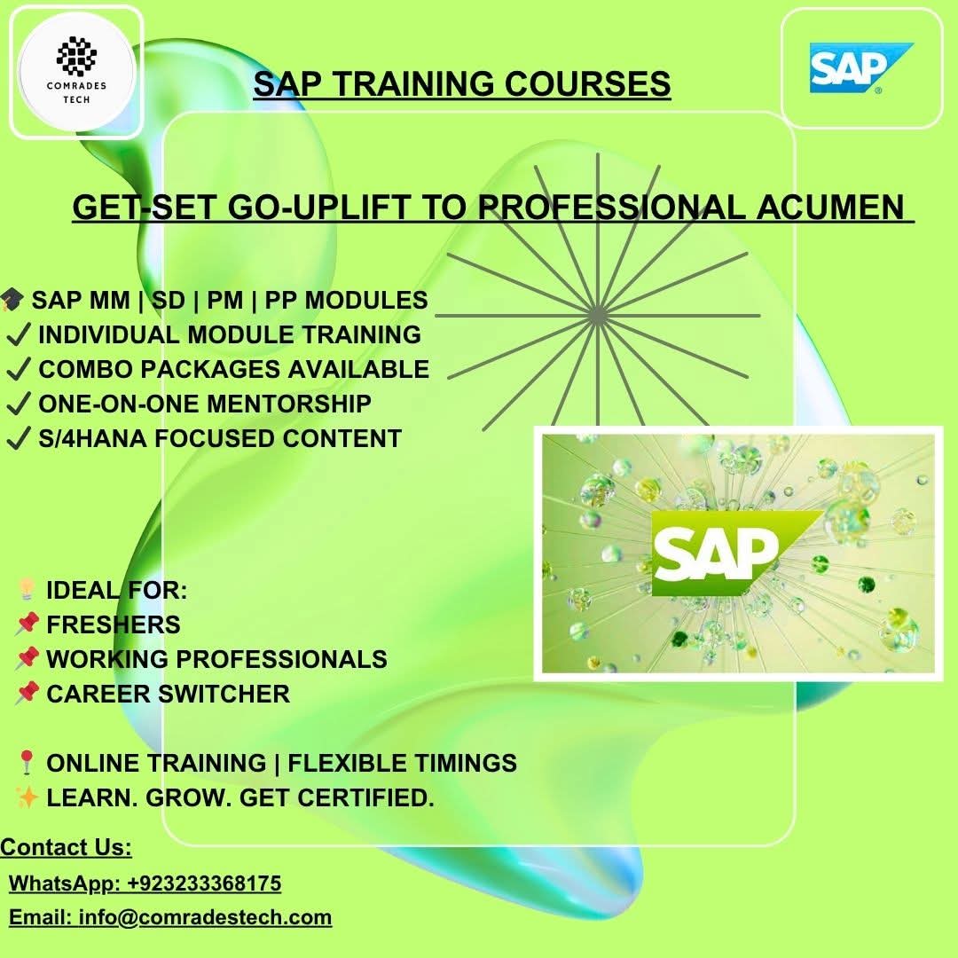 Behram Ul Haq Qureshi_SAP (@comradestechsap) on Twitter photo #SAPTraining
 #SAPFunctionalModules
 #SAPMM
 #SAPSD
 #SAPPP
 #SAPPM
 #SAPS4HANA
 #SAPEndUserTraining
 #SAPConsultantTraining
 #LearnSAP
 #SAPSkills
 #SAPImplementation
 #SAPCertification
 #SAPLearningPath
 #SAPMasterData
 #SAPCareer
 #SAPBusinessProcess
 #SAPIntegration #SAPTraining
 #SAPFunctionalModules
 #SAPMM
 #SAPSD
 #SAPPP
 #SAPPM
 #SAPS4HANA
 #SAPEndUserTraining
 #SAPConsultantTraining
 #LearnSAP
 #SAPSkills
 #SAPImplementation
 #SAPCertification
 #SAPLearningPath
 #SAPMasterData
 #SAPCareer
 #SAPBusinessProcess
 #SAPIntegration
